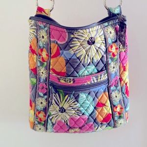 Vera Bradley Hipster Jazzy Blooms Shoulder Bag